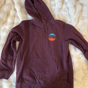 Merrell Burgundy Hoodie with Logo Patch